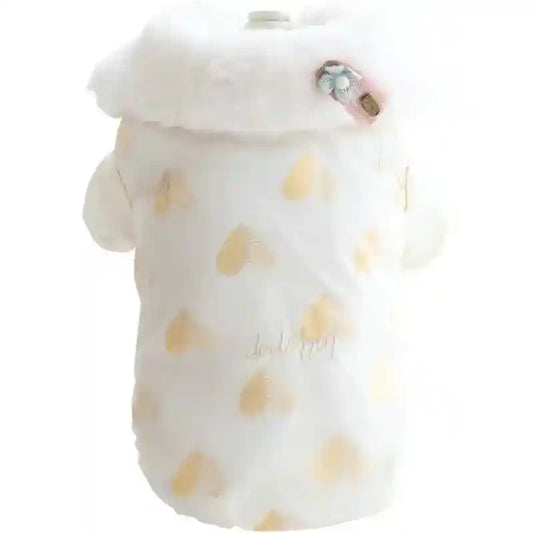 Cappottino per Cani "DogLove" con Bottoni e Colletto Alto by Dog Moda