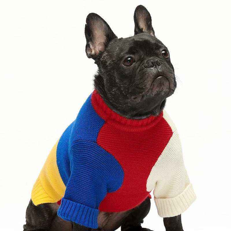 Maglioncino artigianale per cani "Squares" – Comfort e Stile Unico by Dog Moda