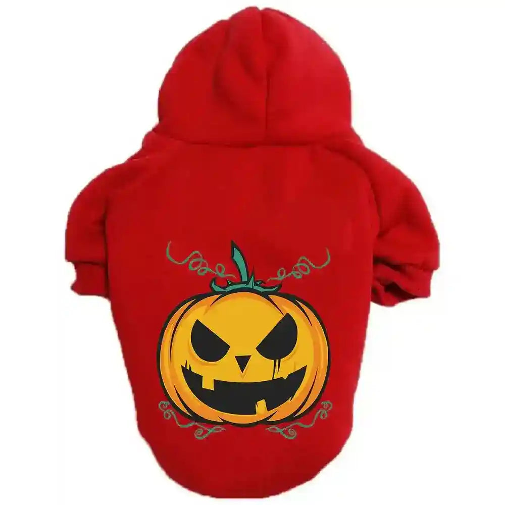 Felpa per cani con cappuccio "Zucca di Halloween" by Dog Moda