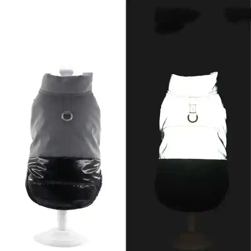 Cappotto per cani "Joy" riflettente impermeabile con anello | DogModa by Dog Moda