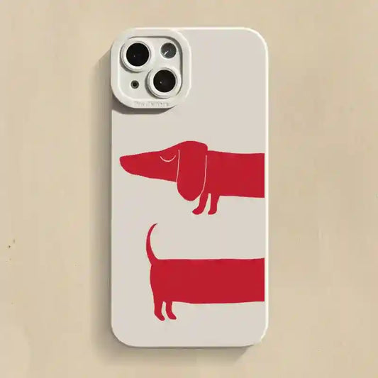 Custodia per Smartphone con Fantasia Bassotto - Stile e Protezione per il Tuo Telefono by Dog Moda
