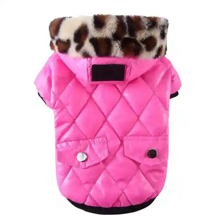 Cappotto per Cani con Cappuccio in Ecopelliccia - Eleganza e Calore per Barboncini by Dog Moda