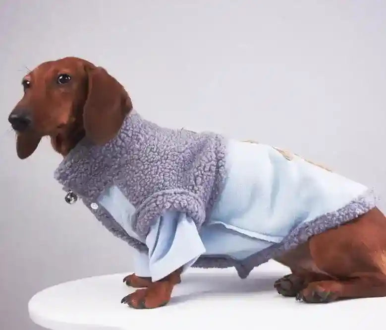 Cappotto Cani Bassotto Waffle Pile Lungo Smanicato by Dog Moda