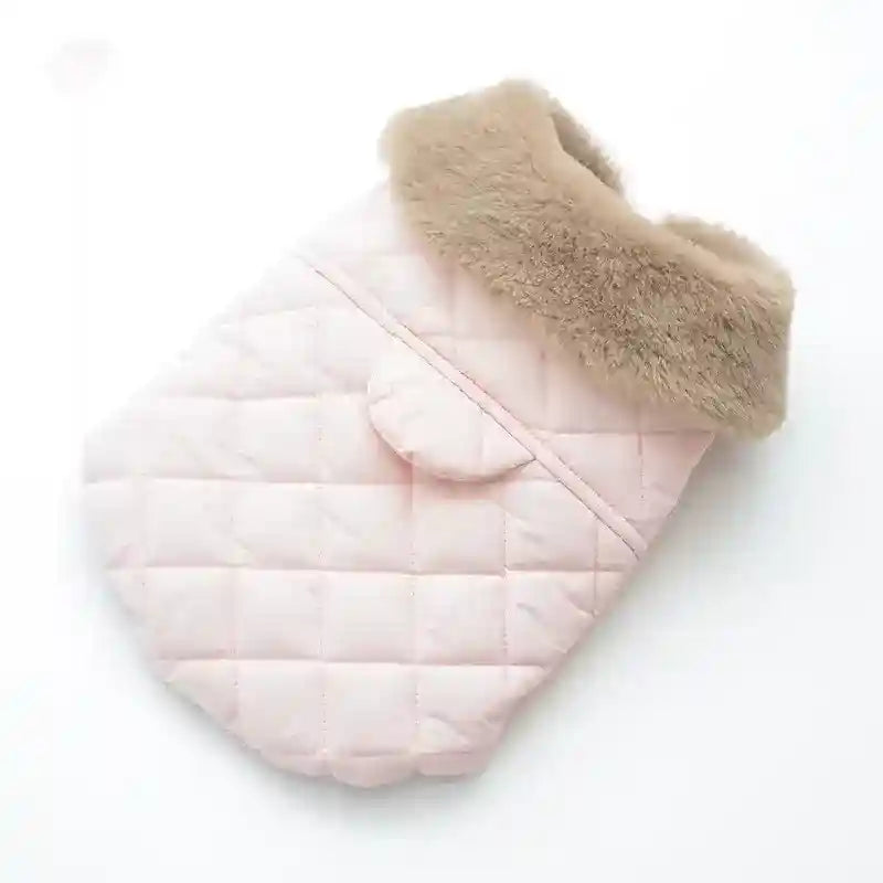 Cappotto Cani Trapuntato Ecopelliccia Smanicato by Dog Moda