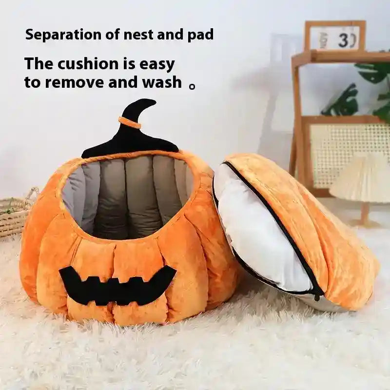 Cuccia Zuccona a Forma di Zucca per Gatti – Morbida e Facile da Pulire by Dog Moda