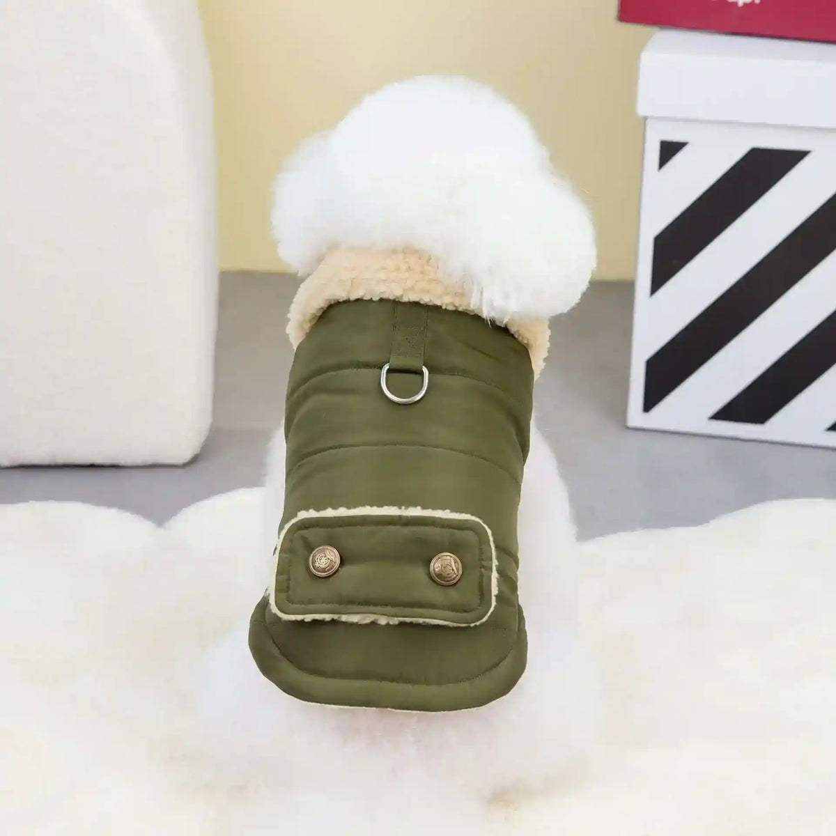 Cappottino Chill per Cani - Colletto Ecopelle, Stile Nordic