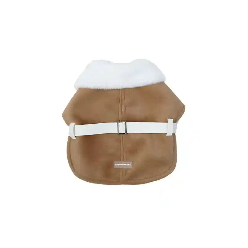 Cappotto per Cani Pawsmoment - Scamosciato con Pelliccia by Dog Moda