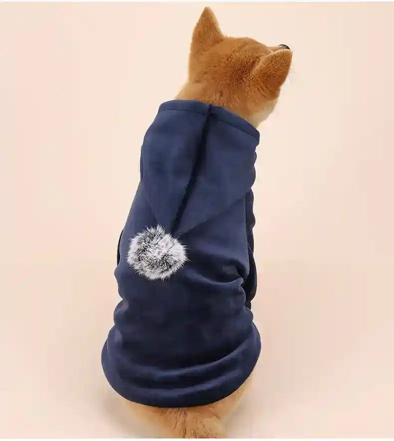 Felpa per cani Akita Inu con cappuccio e pon pon - Calore e Stile per i mesi invernali by Dog Moda