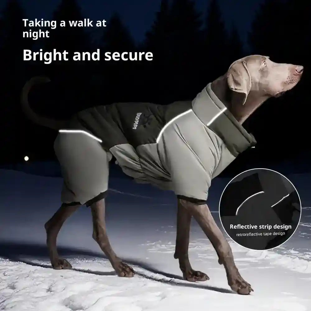 Cappotto impermeabile con 4 zampe per cani grandi Duomm - foto 3