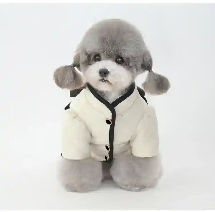 Cappotto Cani Mademoiselle - Trapuntato Paillettes Fiocco by Dog Moda