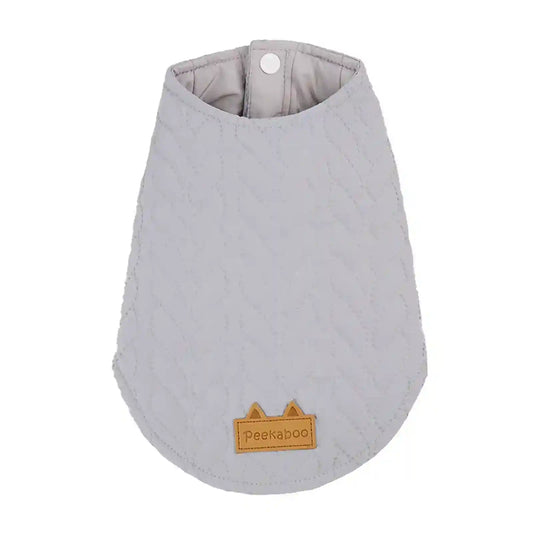 Cappottino per Cani Pekaboo Smanicato Trapuntato con Bottoni a Margherita by Dog Moda