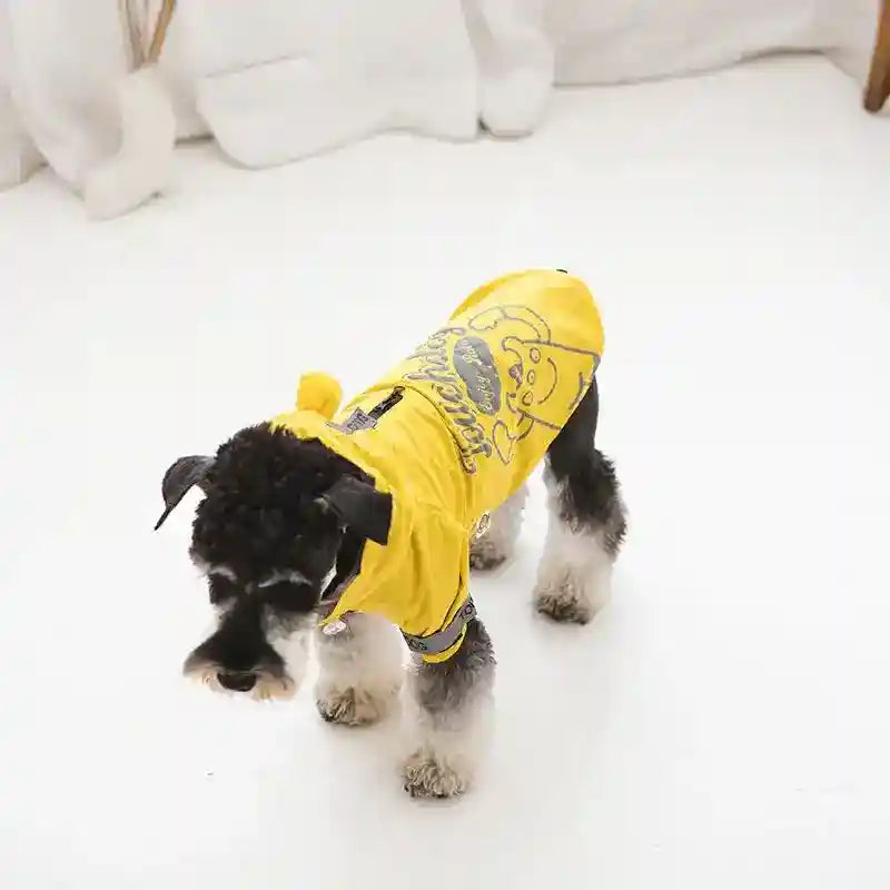 Impermeabile per Cani Modello Touch Dog – Stampa Granchietto con Cappuccio - Dog Moda