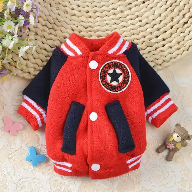Felpa per Cani "Baseball Uniform" - Eleganza e Comfort per l'Inverno by Dog Moda