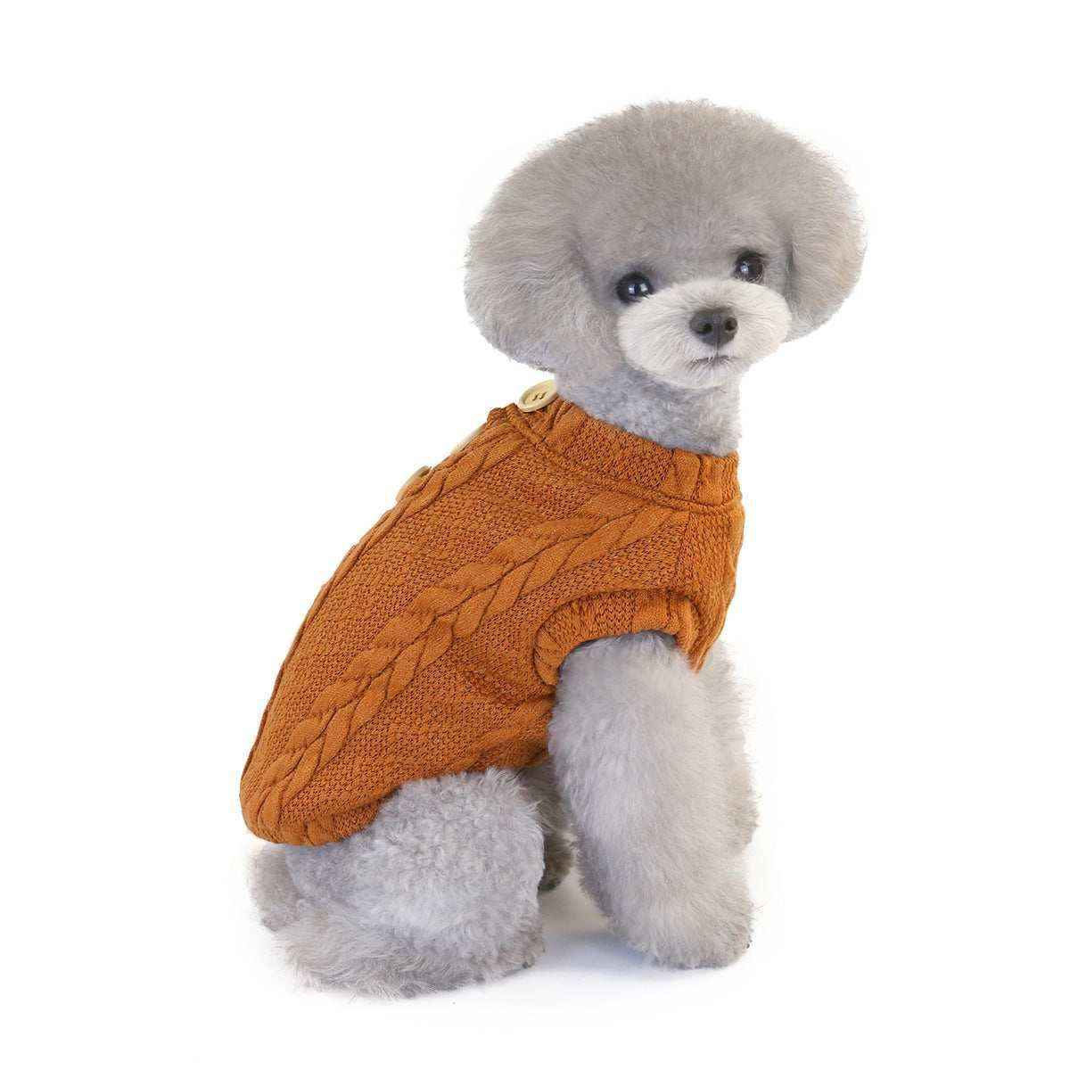 Maglioncino per Cani "Nala" con Bottoni – Eleganza e Comfort per l’Inverno by Dog Moda