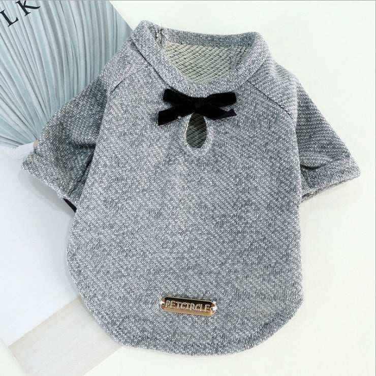 Maglietta per cani in cotone "Little Bow" by Dog Moda