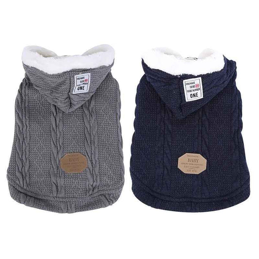 Cappotto Cani Pile Cappuccio Treccia - DAM Imbottito by Dog Moda