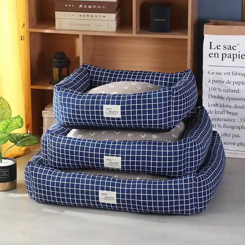 Cuccia Rettangolare per Cani - Lino Naturale Premium by Dog Moda