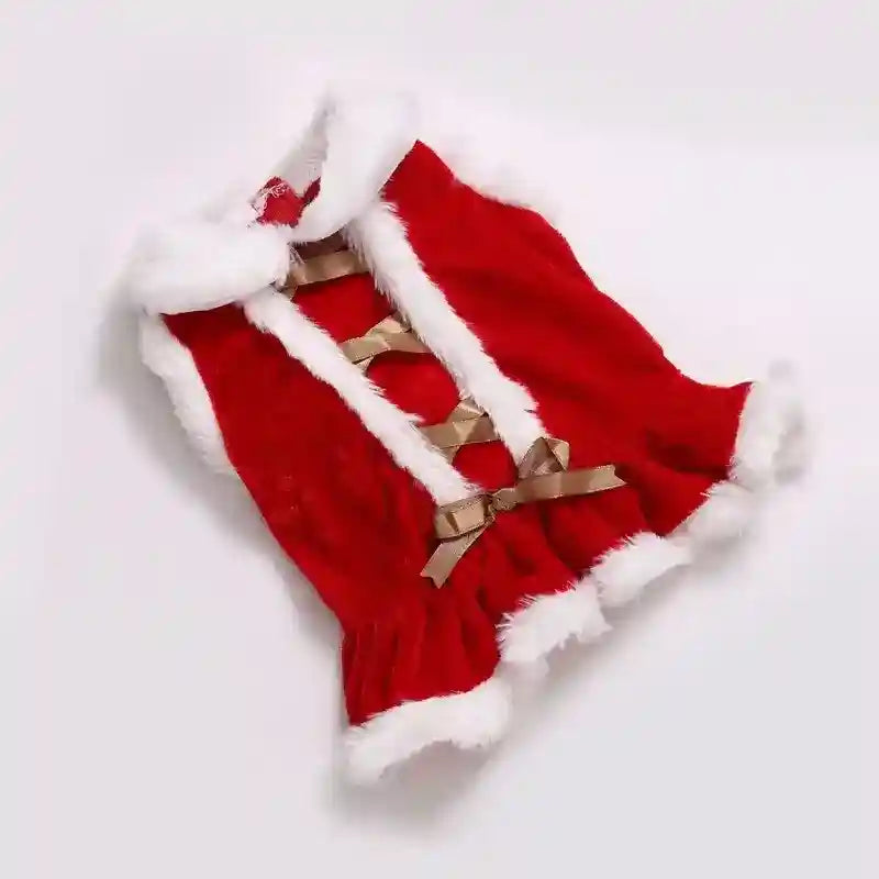 Vestito per cani da Babbo Natale smanicato – Il look perfetto per le festività natalizie by Dog Moda