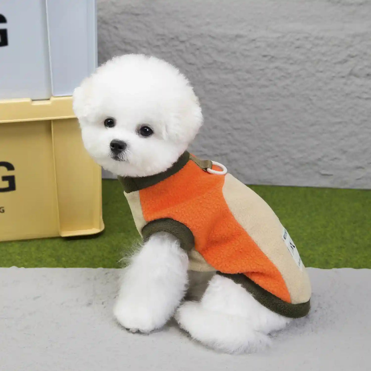 Felpa Cani Mountain Pile Sherpa Anello Pettorina Inverno by Dog Moda