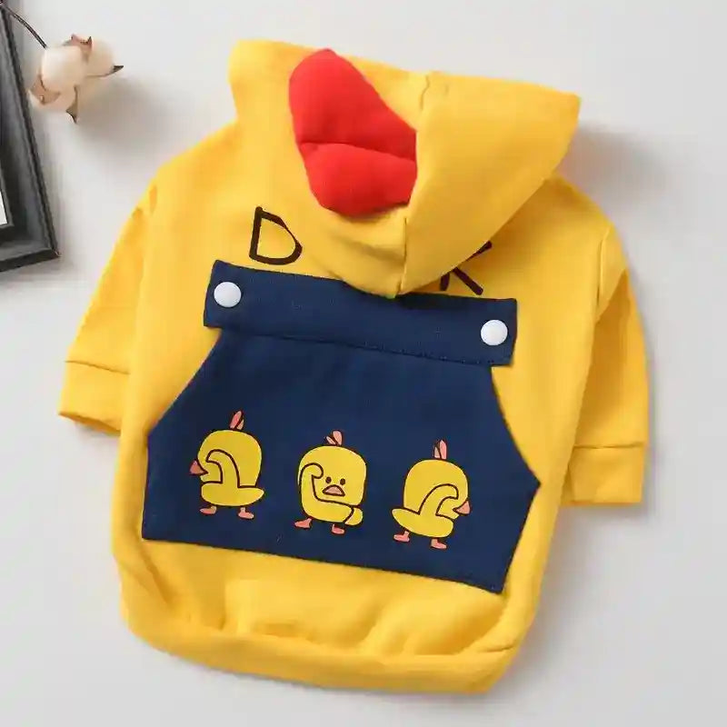 Felpa per cani con cappuccio "Duck" anche per Bulldog by Dog Moda