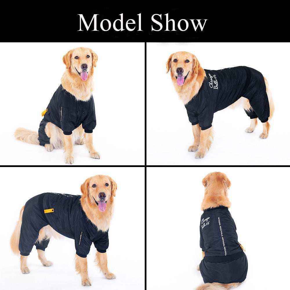 Cappotto Nero Quattro Zampe "Chicago Bulls" - Eleganza e Stile per il Tuo Cane by Dog Moda