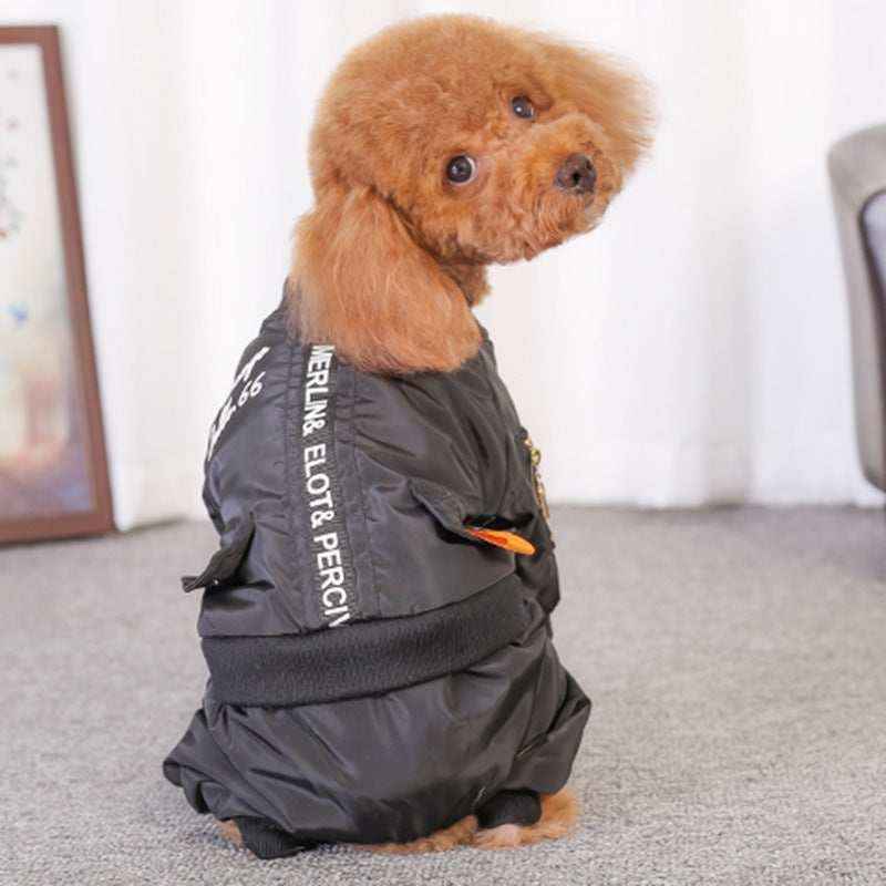 Cappotto Nero Quattro Zampe "Chicago Bulls" - Eleganza e Stile per il Tuo Cane by Dog Moda