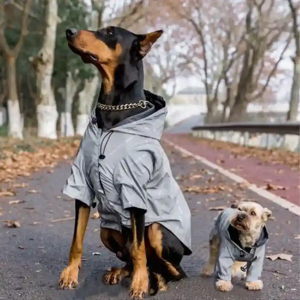 Impermeabile per cani riflettente "Square" - Cheepet by Dog Moda