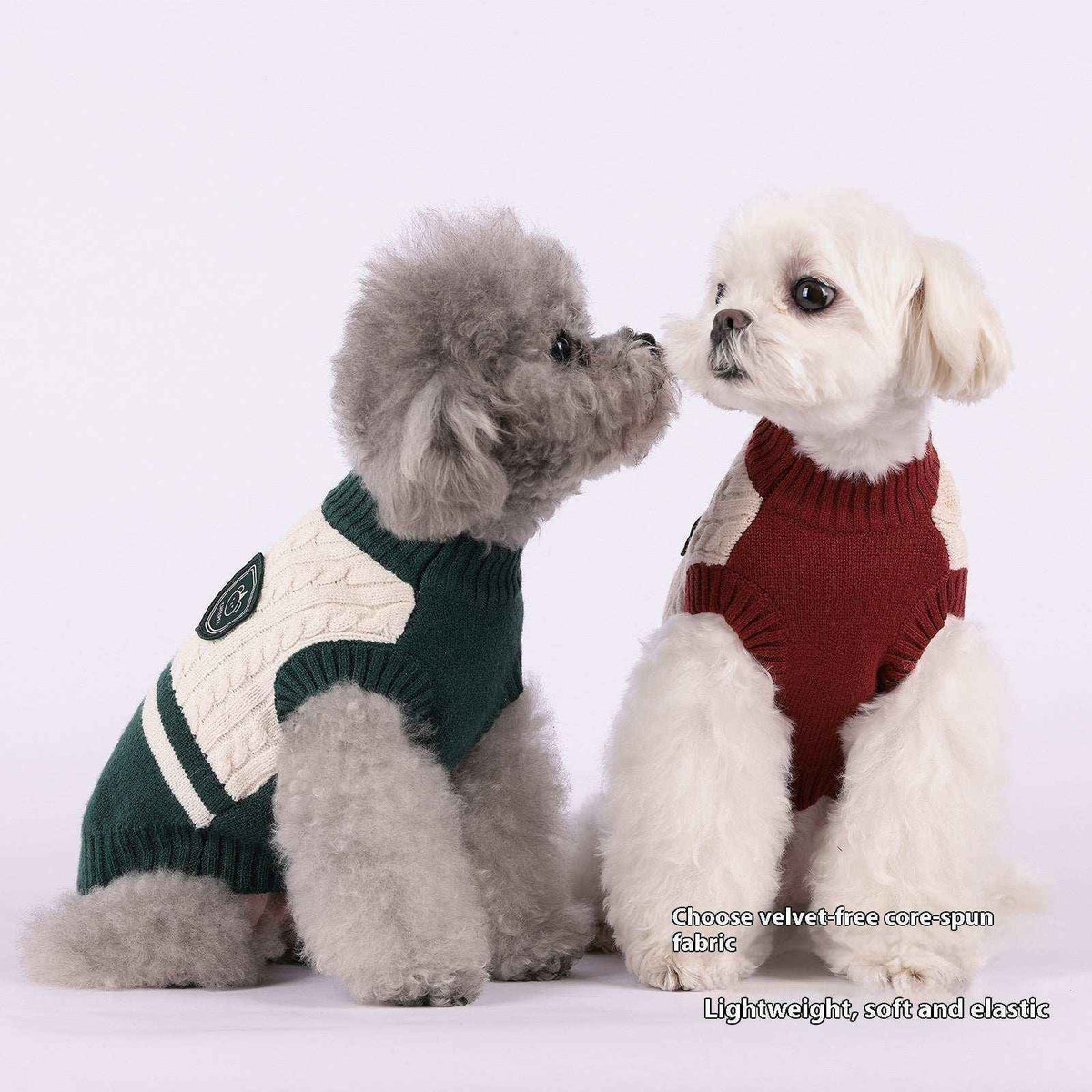 Maglioncino Ricamato Elasticizzato per Cani – Marca Cheepet - Dog Moda