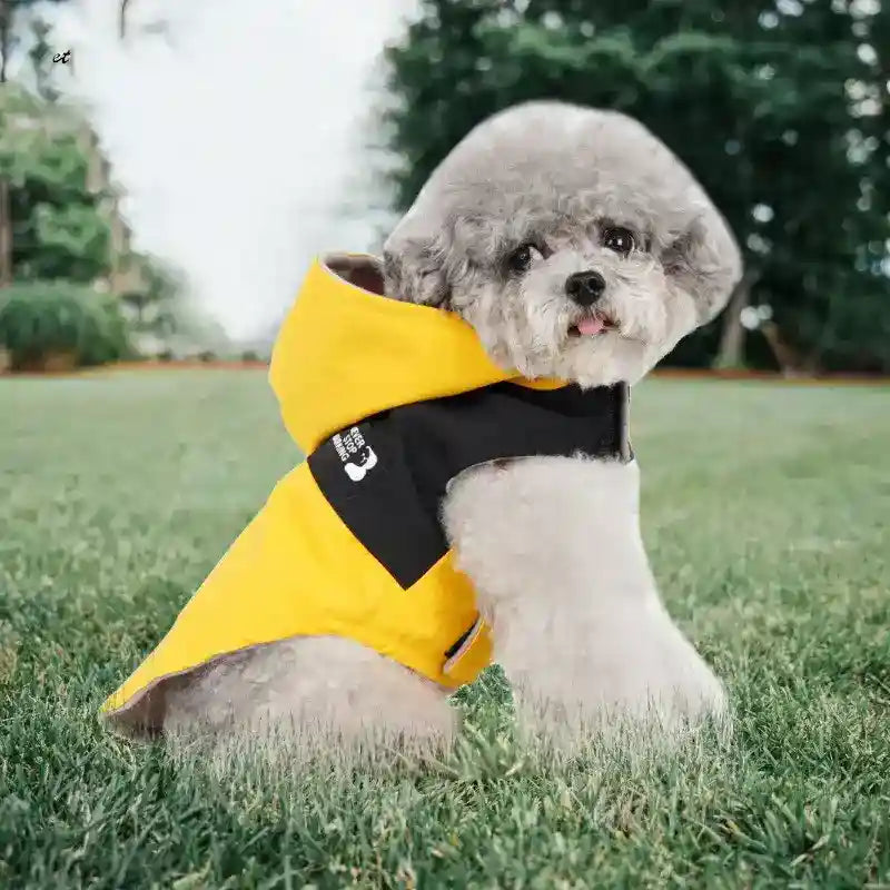 Impermeabile per cani Speed con cappuccio e velcro sulla pancia - foto 5