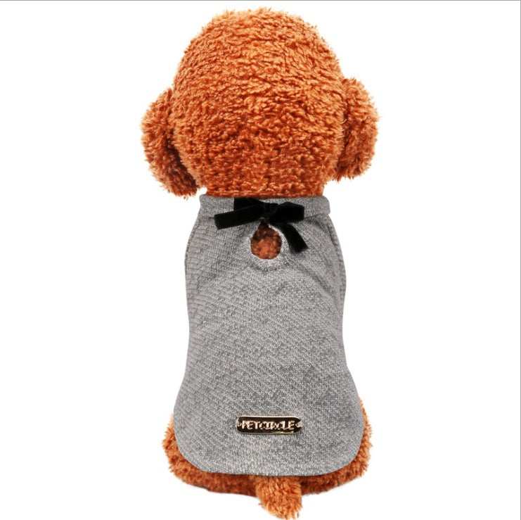 Baumwoll-Hunde-T-Shirt „Little Bow“