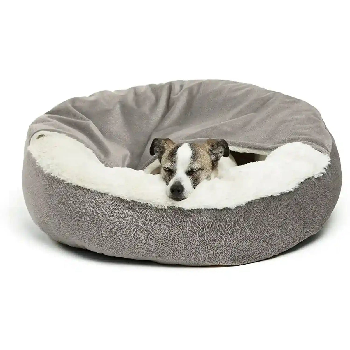 Cuccia tonda in pile con coperta - foto 7