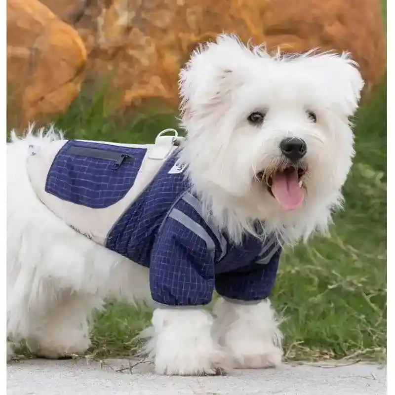 Cappotto Design Impermeabile Cani - Taschina e Coulisse by null