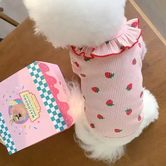 Strawberry Ice Cream Dog Sweater | Dogmoda