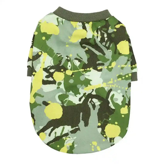 Maglietta per cani camouflage in cotone "Pongo" by Dog Moda