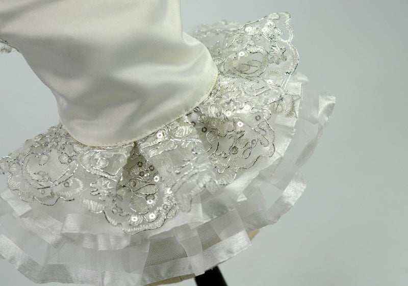 Vestitino da cerimonia per cani bianco con perle "Jasmine" by Dog Moda