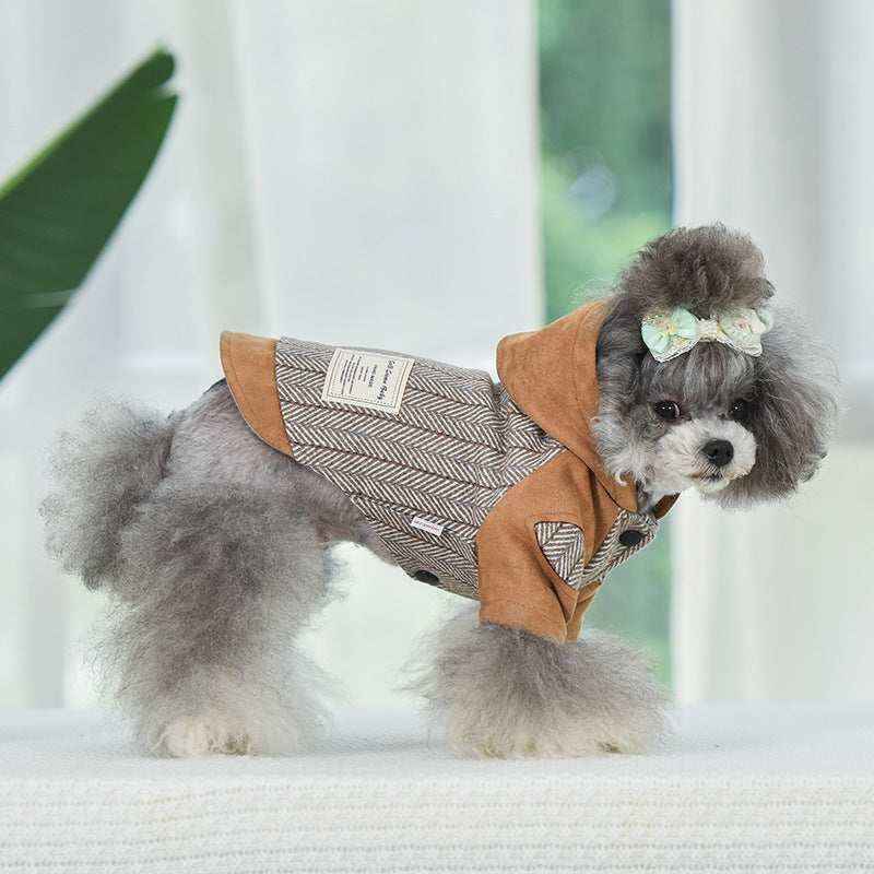 Cappottino Scamosciato per Maltese "Monaco" Elegante e Caldo by Dog Moda