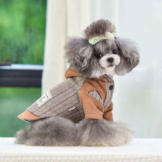 Cappottino Scamosciato per Maltese "Monaco" Elegante e Caldo by Dog Moda