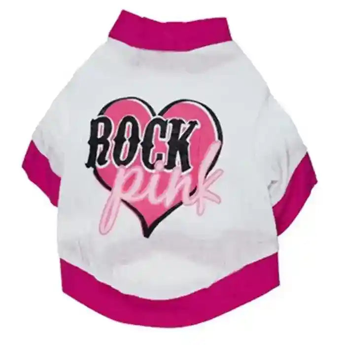 Maglietta per cani rosa "Rock Pink" by Dog Moda