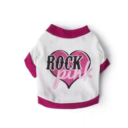 Maglietta per cani rosa "Rock Pink" by Dog Moda