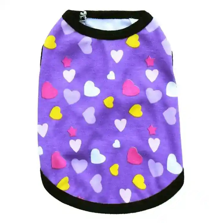 Magliette per cani in cotone "Cuori" – Stile e comfort per il tuo amico a quattro zampe by Dog Moda