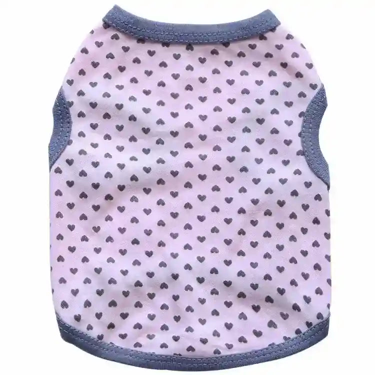Magliette per cani in cotone "Cuori" – Stile e comfort per il tuo amico a quattro zampe by Dog Moda