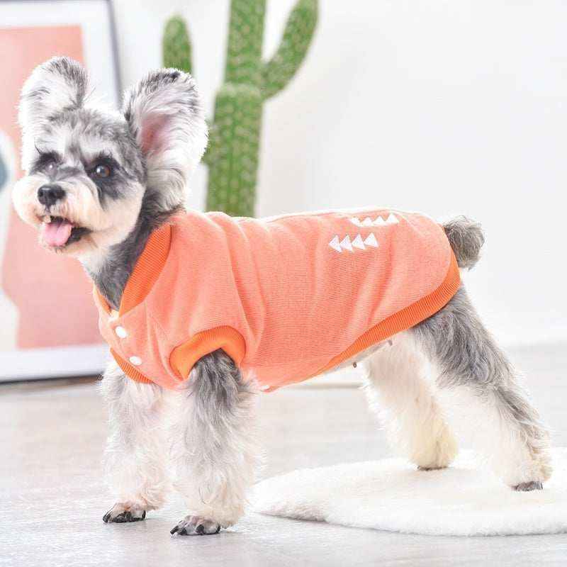 Maglia in pile per cani con stampa renna e alberello innevato. by Dog Moda