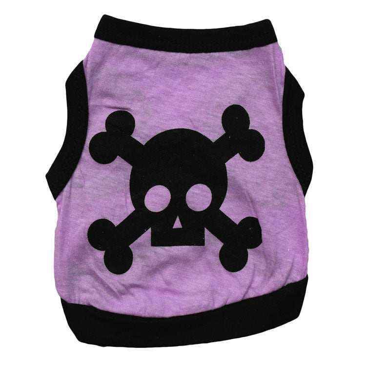 Canottiera per cani con stampa rock "Teschio" – Comfort e stile unico per il tuo cane by Dog Moda