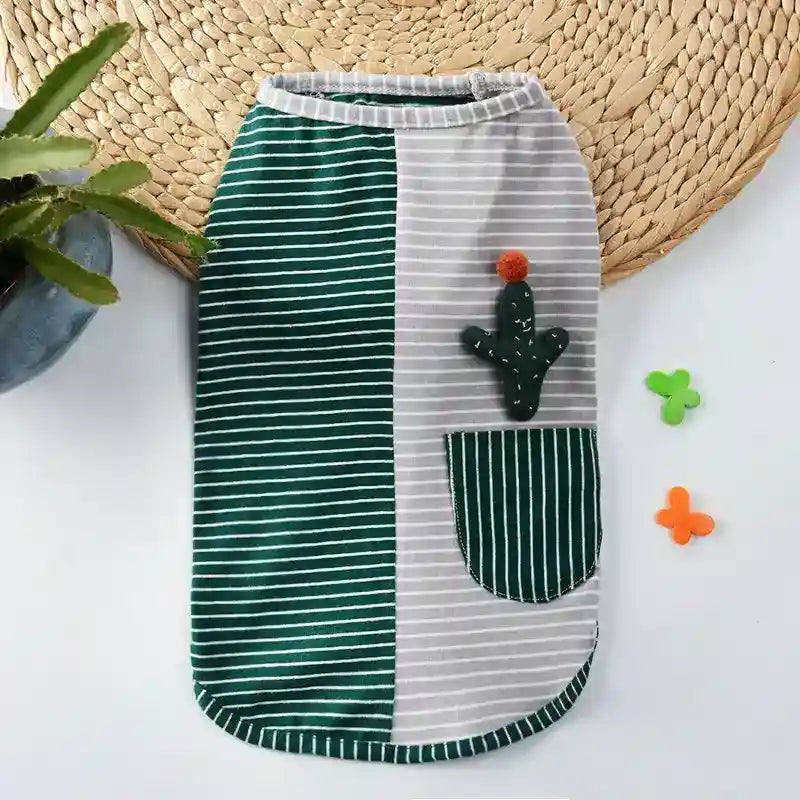 Maglietta per Cani "Cactus" - Smanicata in Cotone Elasticizzato by Dog Moda