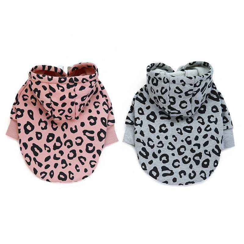 Felpa Leopardata per Cani con Cappuccio - Stile Trendy by Dog Moda
