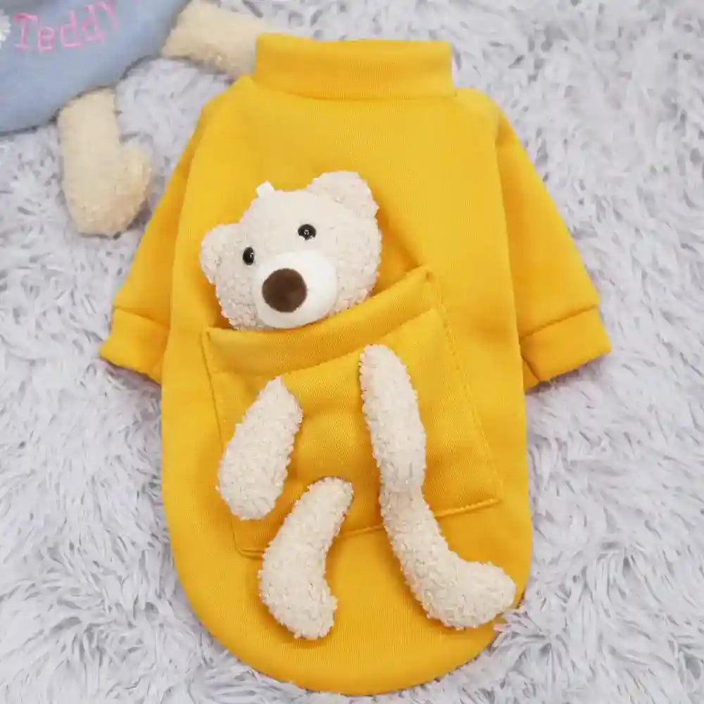 Felpa per cani con orsetto peluche - Cheepet by Dog Moda