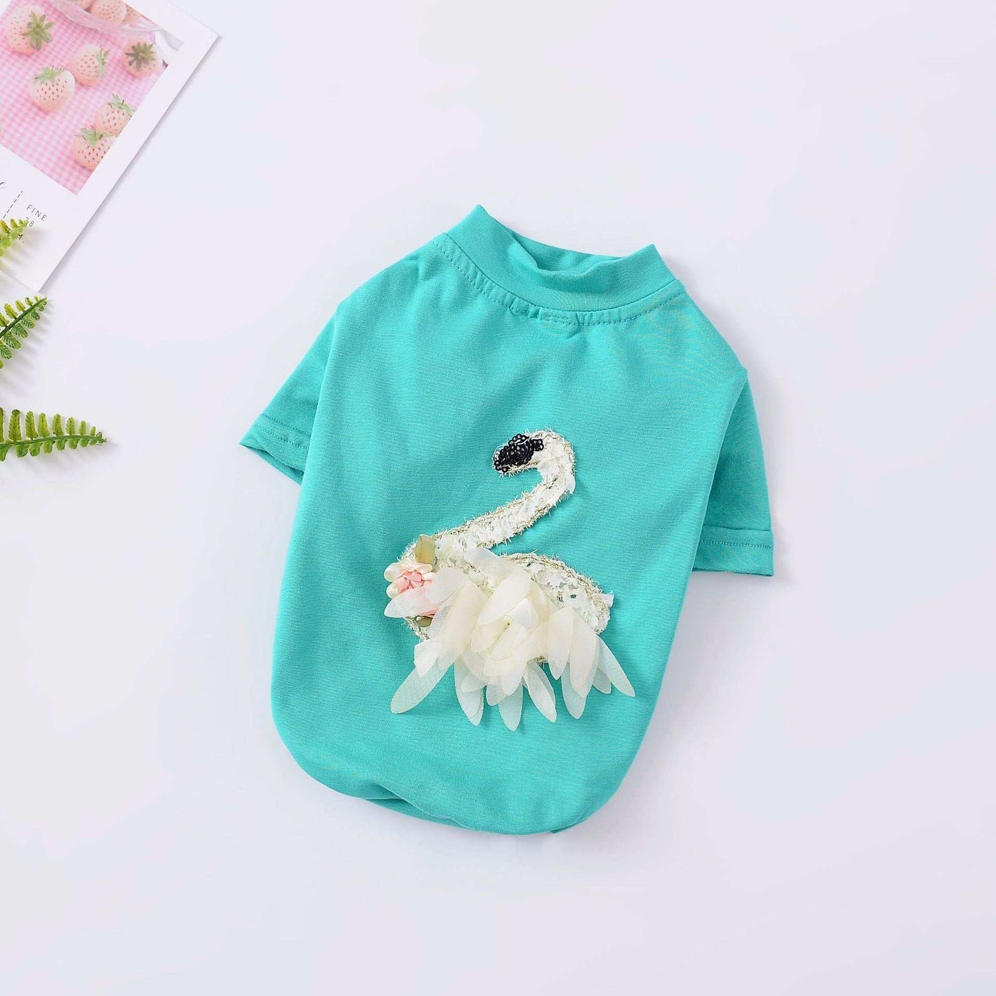 White Swan Dog and Bulldog T-Shirt