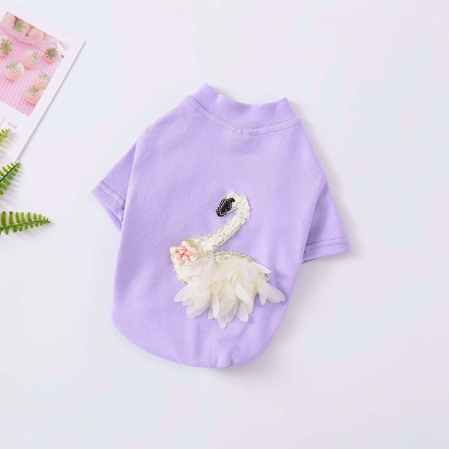 White Swan Dog and Bulldog T-Shirt