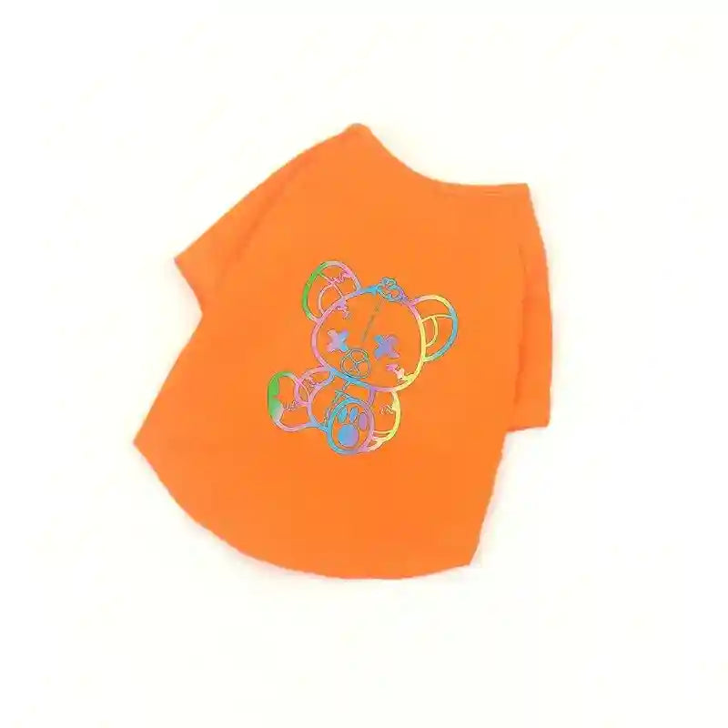 Maglietta per cani in puro cotone "Orsetto ribelle" by Dog Moda