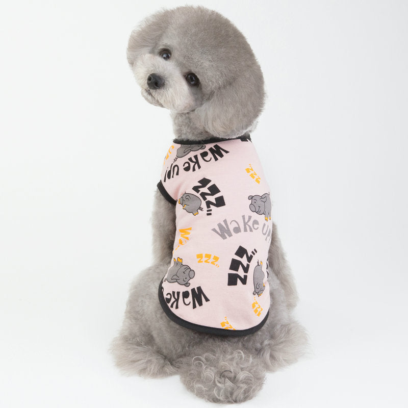Ärmelloses Hunde-T-Shirt „Wake Up“